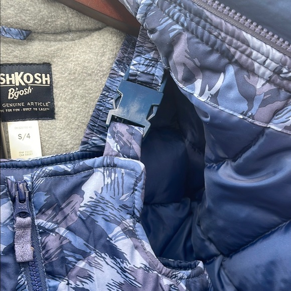 Oshkosh Bgosh Children's Blue Camouflage snow suit size 4 Brand new - Picture 7 of 11